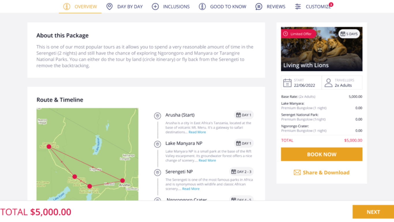 The Dynamic Fit Packages feature for Travel Booking Software