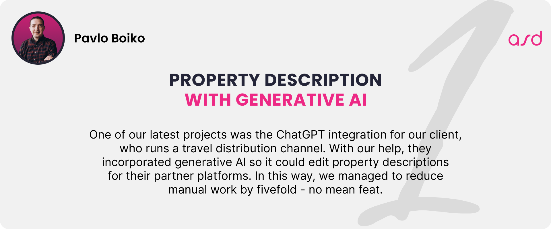 Property Descriptions with Generative AI