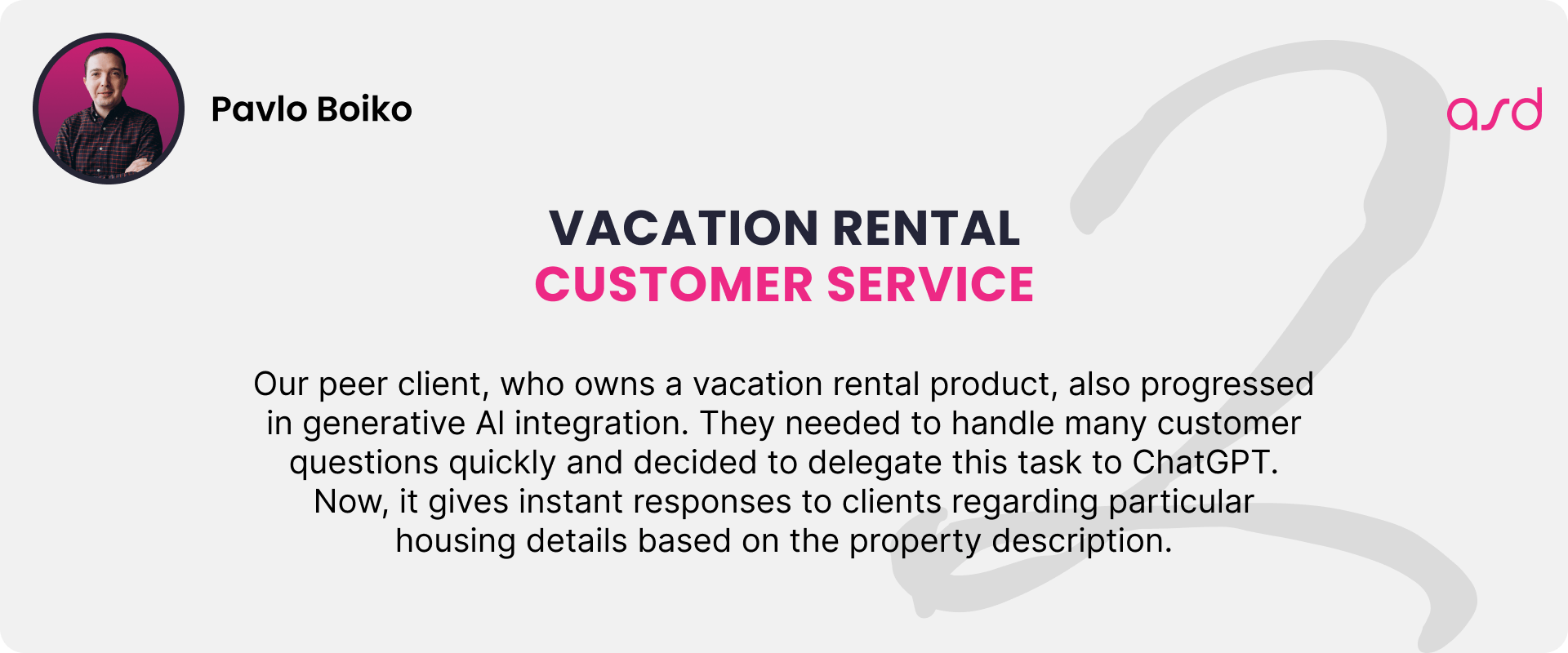 Vacation Rental Customer Service