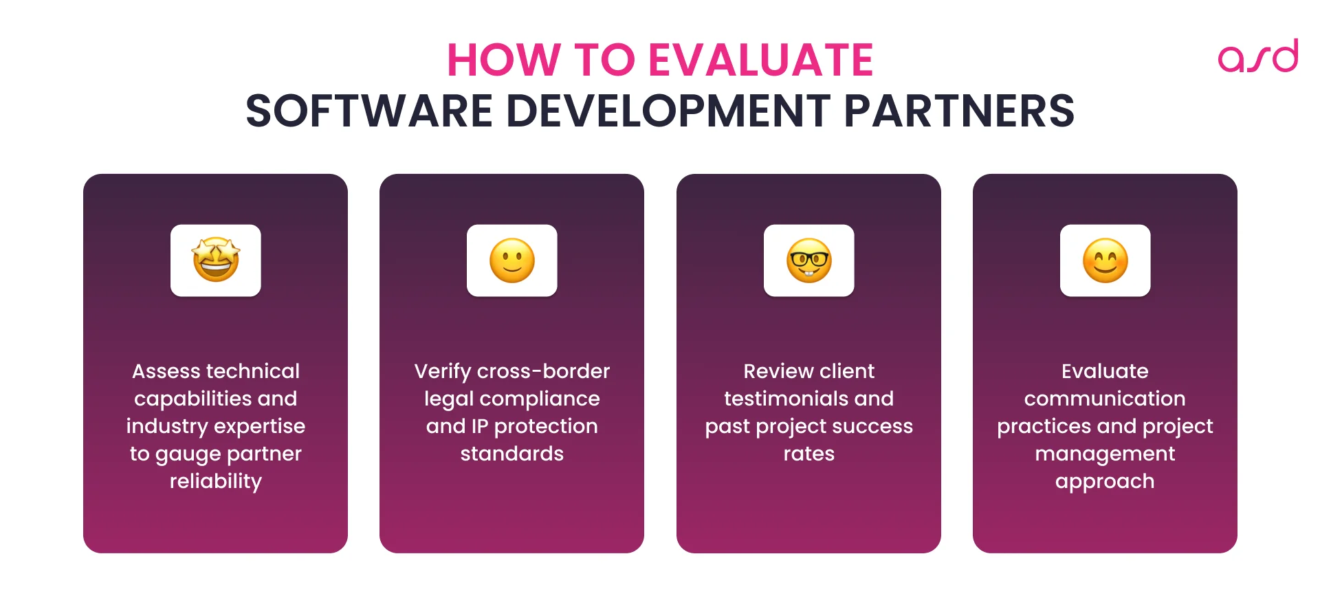 How to Evaluate Software Development Partners