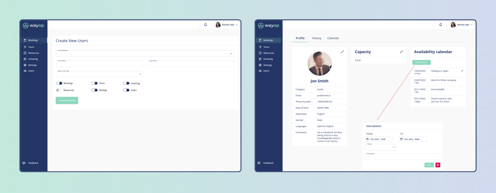 Wayop Admin Dashboard