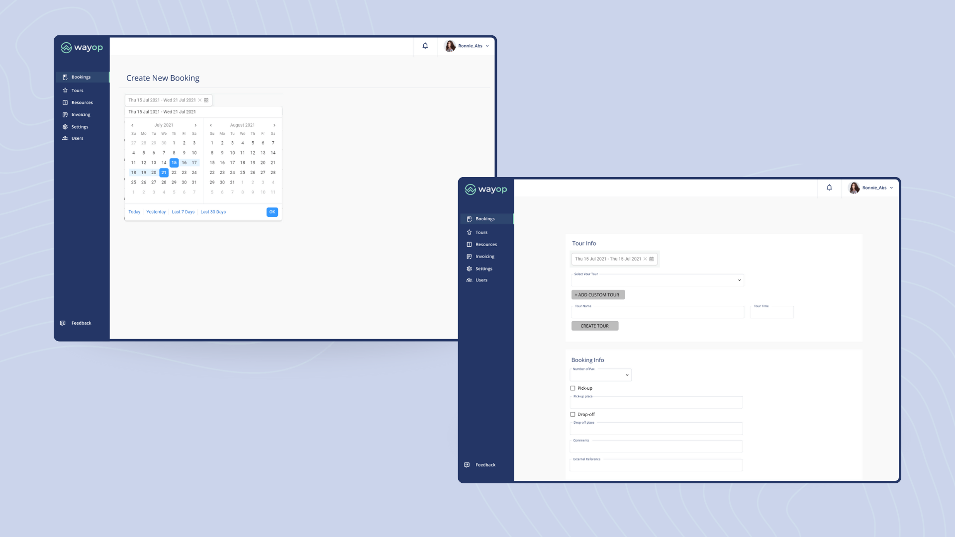 Wayop Tour Management Portal (V1)