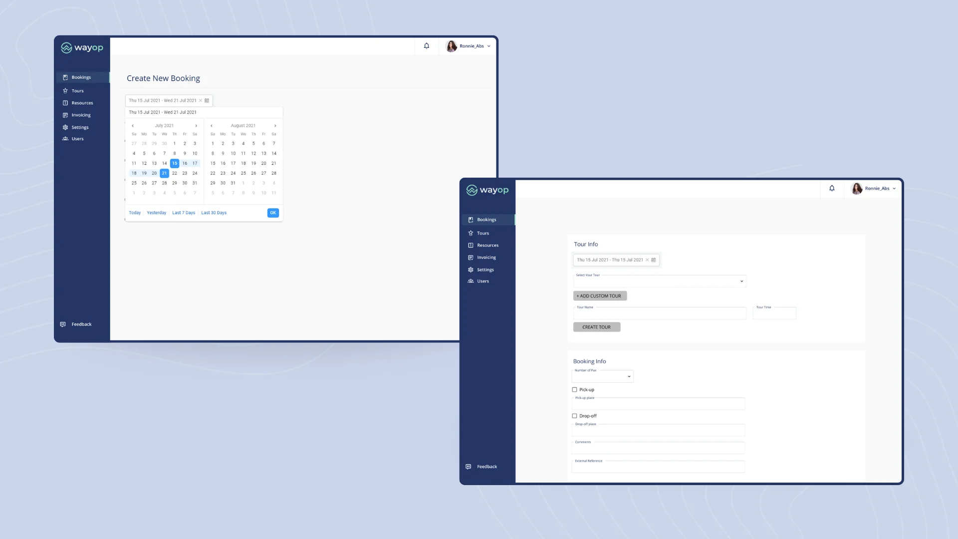 Wayop Tour Management Portal (V1)