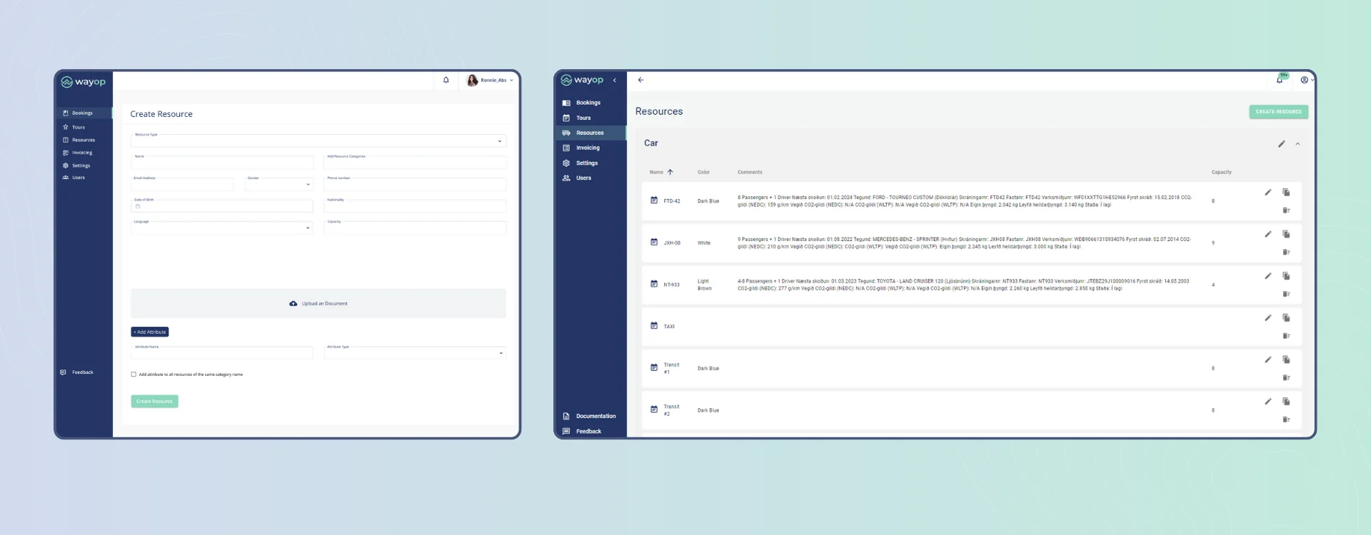 Wayop Resource Management