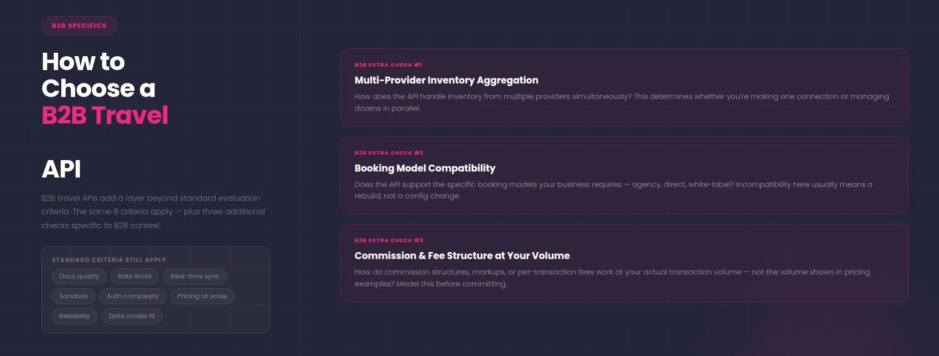 How to Choose a B2B Travel API